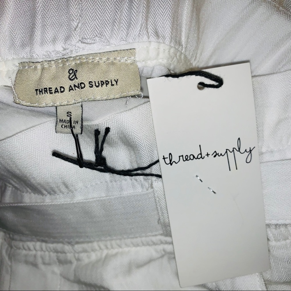 White tie front paper bag shorts - Picture 6 of 6